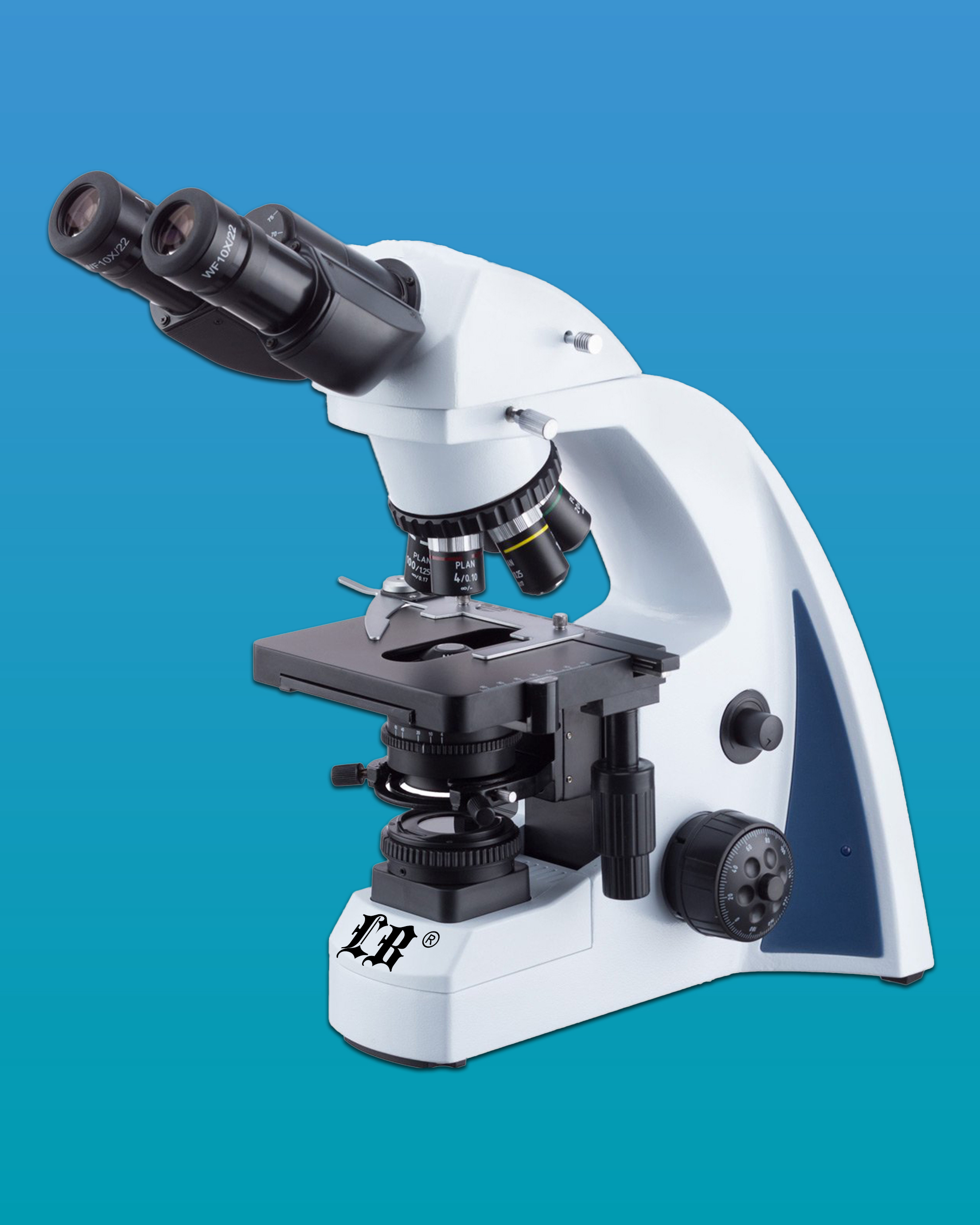LB-243 Biological Binocular Microscope with Infinite Optical System and Infinite Plan Achromatic Objectives 4×, 10×, 40×(S), 100× (S,Oil)