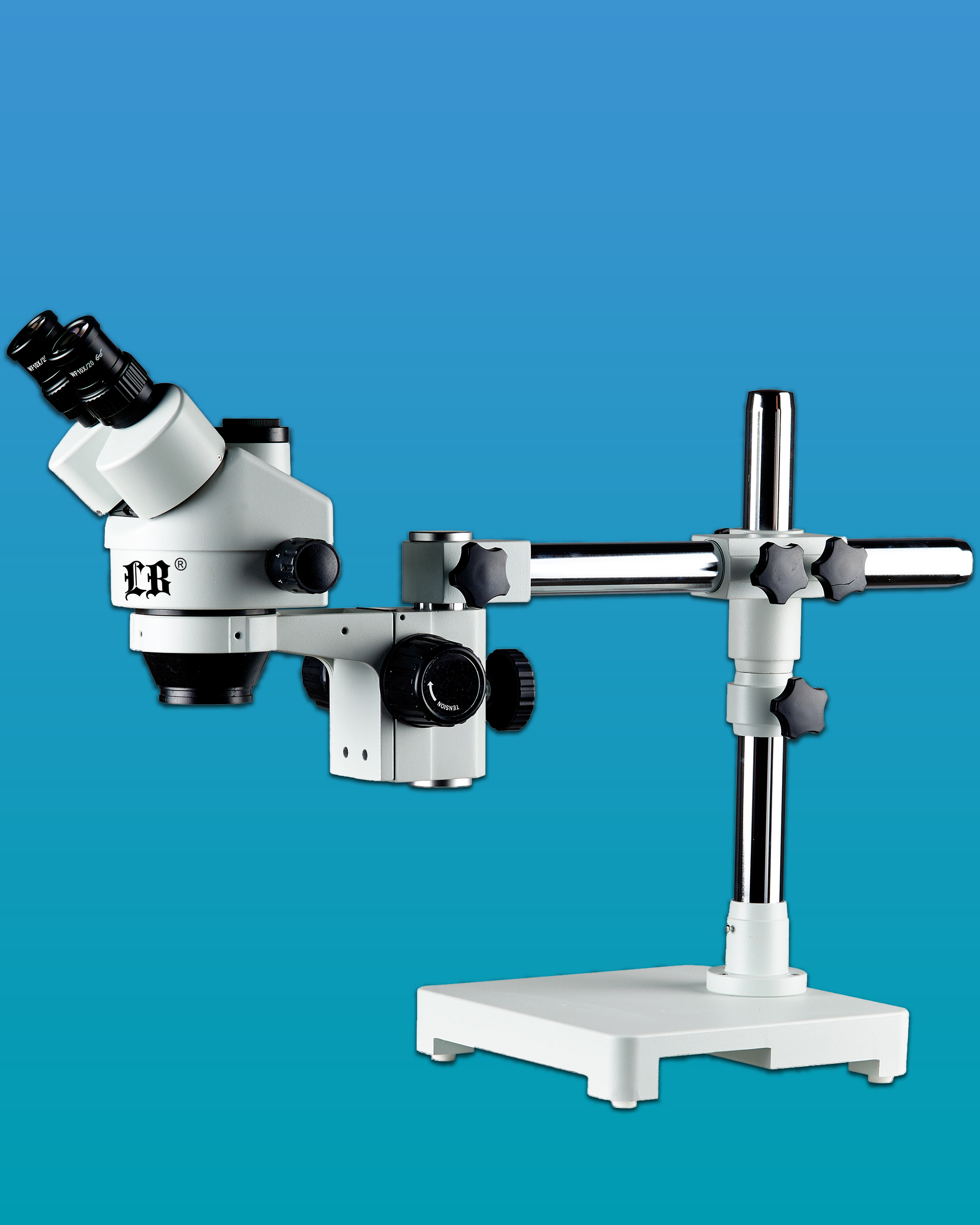 Labomed, Inc. LB327 Zoom Stereo Microscope with Trinocular Head, WF10x Eyepiece, Zoom Objective