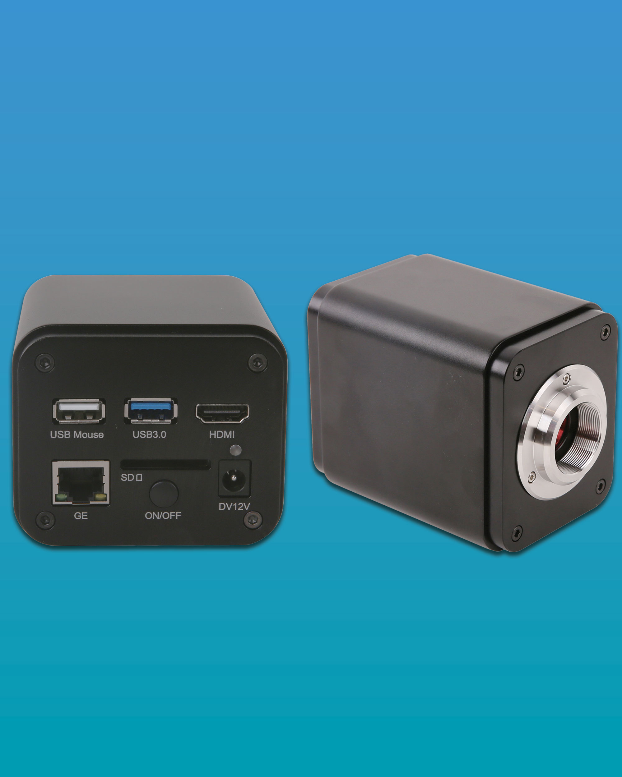 LC-31 HDMI/GigE/WiFi Multi-outputs C-mount CMOS Camera with High Sensitivity and Low Dark Current (Compatible with Leica and Zeiss Microscopes)